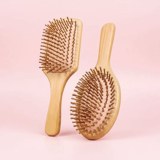 Escova de Bambu com Almofada Antiestática